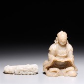 Chiense carved soapstone belt