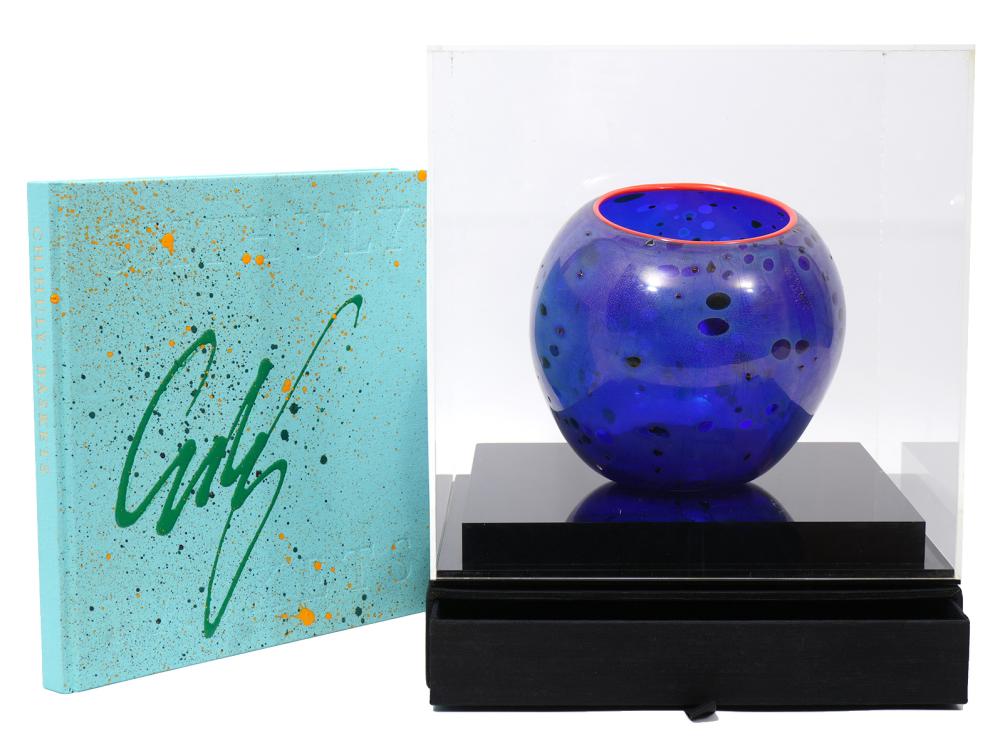CHIHULY GLASS 'BASKET' & 'CHIHULY