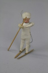 CHILD ON SKIS Early pressed/sp