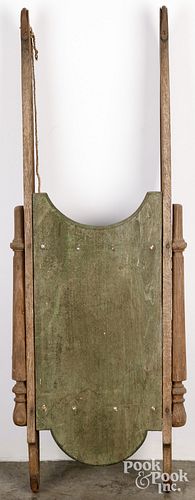 CHILD&#039;S PAINTED SLED, CA.