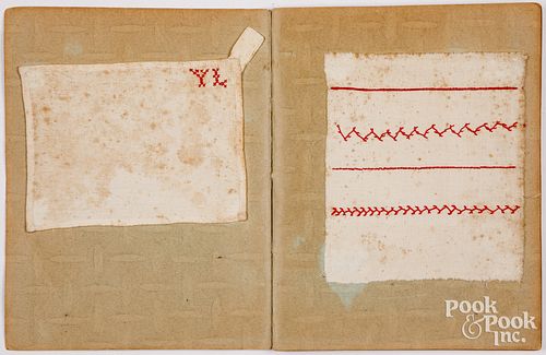 CHILD&#039;S SEWING SAMPLE BOOK,