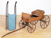 CHILD&#039;S WAGON AND SLED<br
