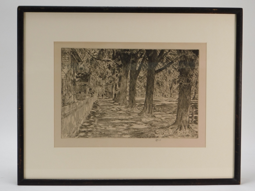 CHILDE HASSAM EASTHAMPTON ETCHING