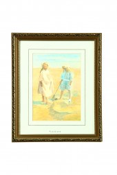 CHILDREN AT A BEACH POSSIBLY B