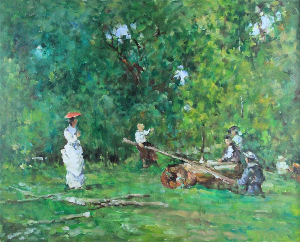 CHILDREN PLAYING IN THE FOREST