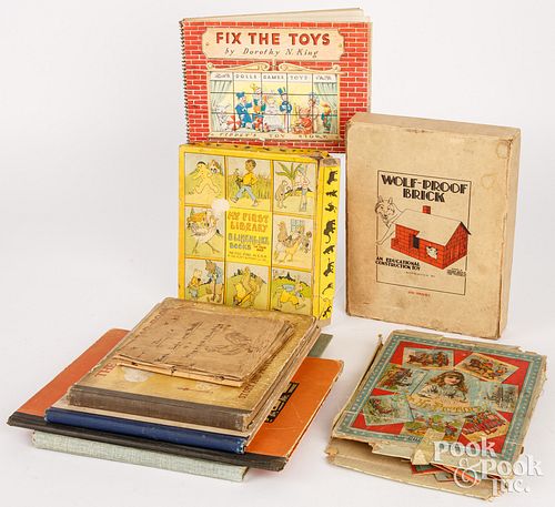 CHILDRENS BOOKS, BUILDING BLOCKS,