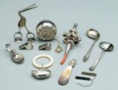 Children's silver items: Engli