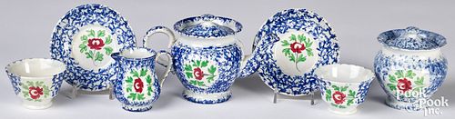CHILD'S BLUE SPONGEWARE TEA