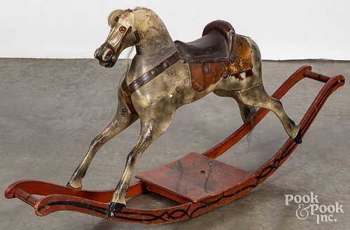 CHILD'S CARVED AND PAINTED