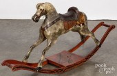 CHILD'S CARVED AND PAINTED ROC