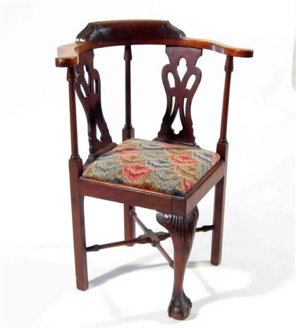 Child's Chippendale mahogany corner