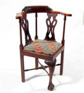 Child's Chippendale mahogany c