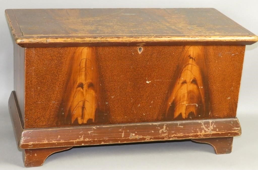 CHILD'S GRAIN PAINTED POPLAR WOOD