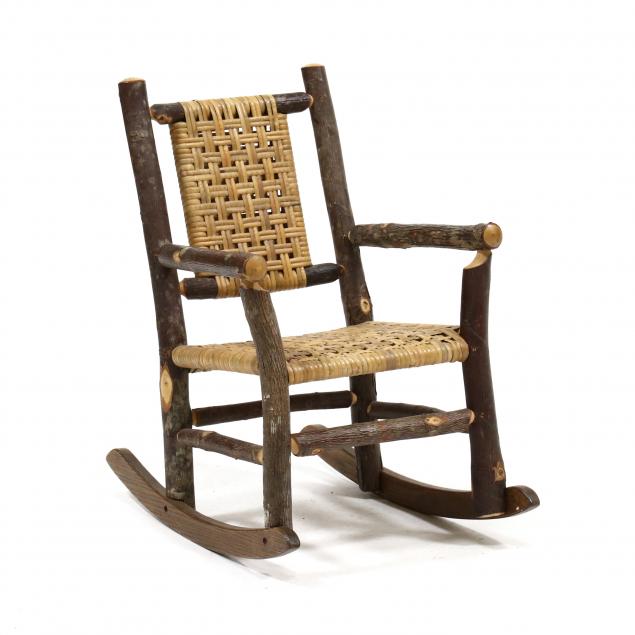CHILD'S HICKORY ROCKER Mid 20th