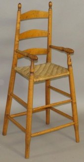 CHILD'S HIGH CHAIRca. 1780; fi