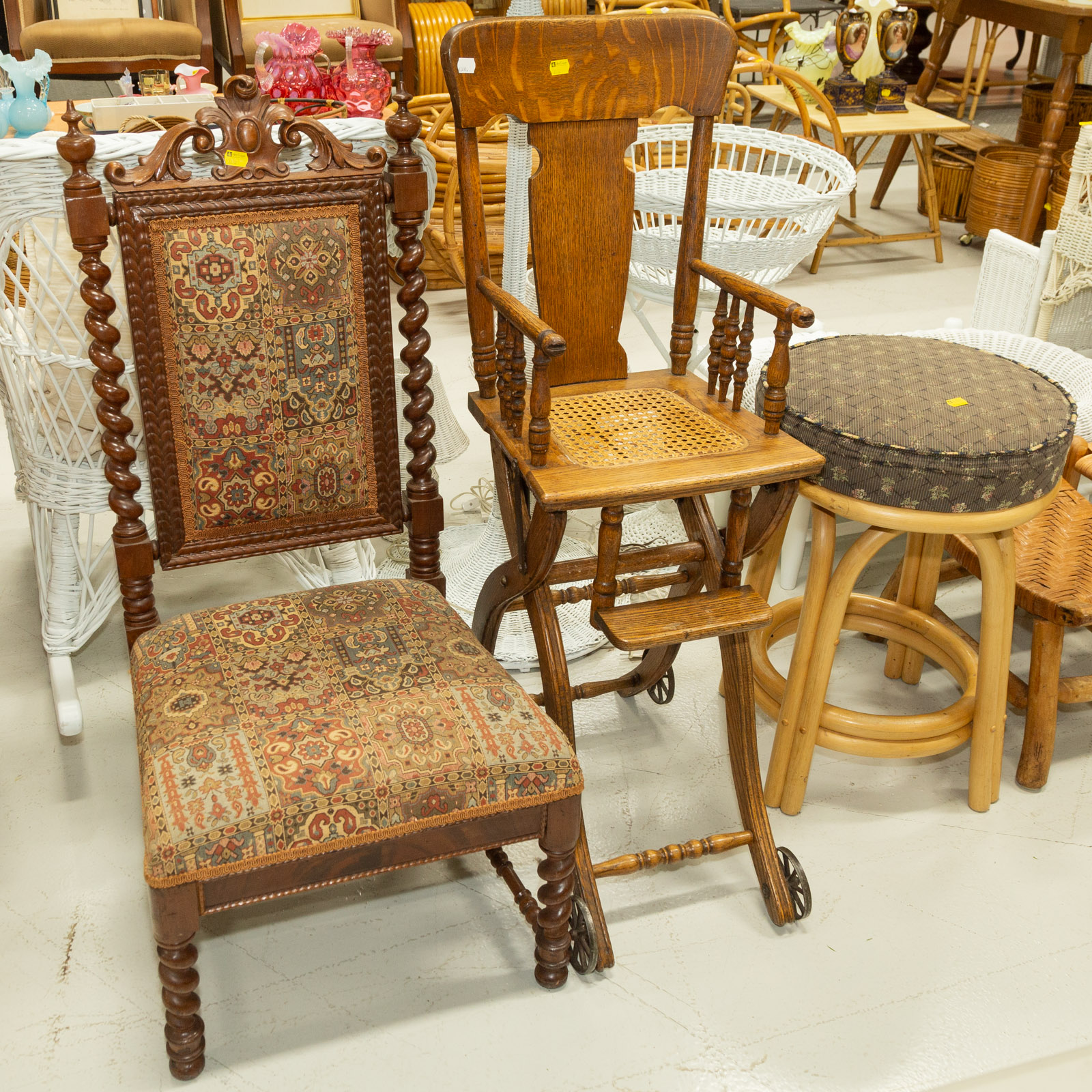 CHILD'S HIGHCHAIR; ELIZABETHAN