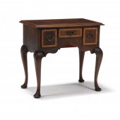 CHILD'S INLAID MAHOGANY QUEEN