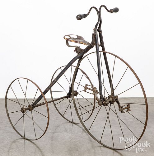 CHILD'S IRON TRICYCLE, EARLY 19TH