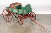 CHILD'S PAINTED BUCKBOARD WAGO