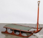 CHILD'S PAINTED PULL SLED, LAT