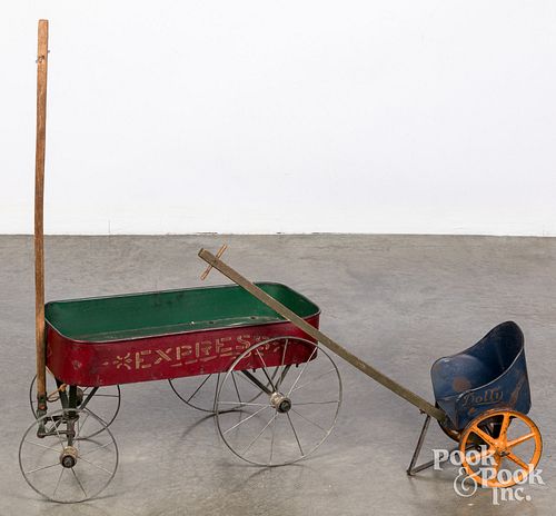 CHILD'S PAINTED TIN EXPRESS