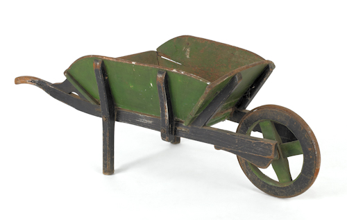 Child's painted wheelbarrow 19th c.