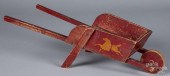 CHILD'S PAINTED WHEELBARROW, C