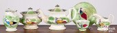CHILD'S PEAFOWL SPATTERWARE TE