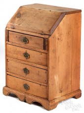 CHILD'S PINE SLANT FRONT DESK,
