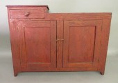 CHILD'S RED WASH PAINTED MINIA
