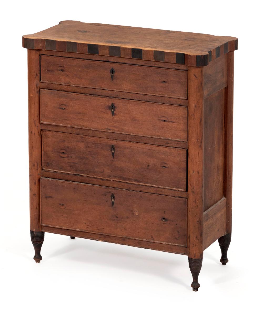 CHILD'S SHERATON FOUR-DRAWER