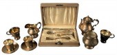 CHILDS SILVER NINE PIECE TEA S