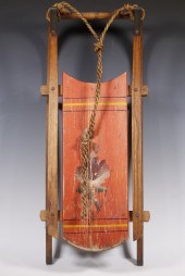 CHILD'S SLED 19th c. Antique w