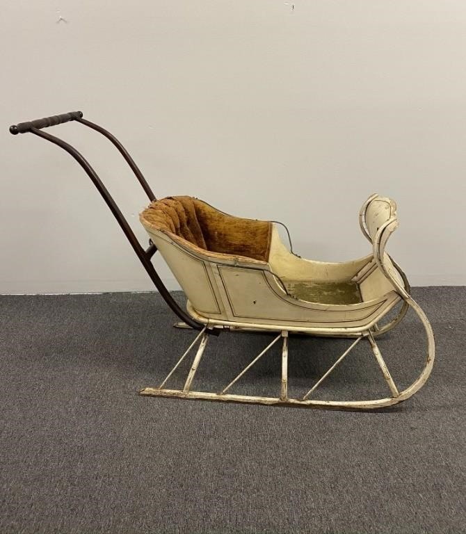 Childs sleigh, circa 1880 34"h x
