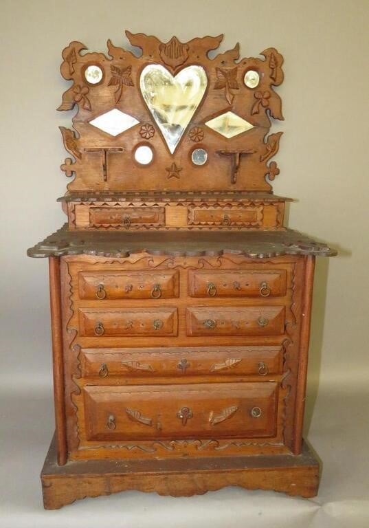 CHILD'S STEP BACK DRESSER WITH