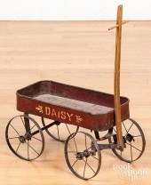 CHILD'S TIN DAISY WAGONChild's