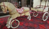 CHILD'S TOY PEDAL HORSE AND SU