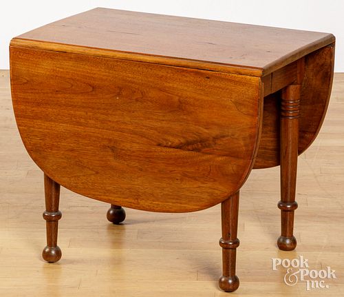CHILD'S WALNUT DROP LEAF TABLE, CA.