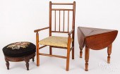 CHILD'S WALNUT KERCHIEF TABLE,
