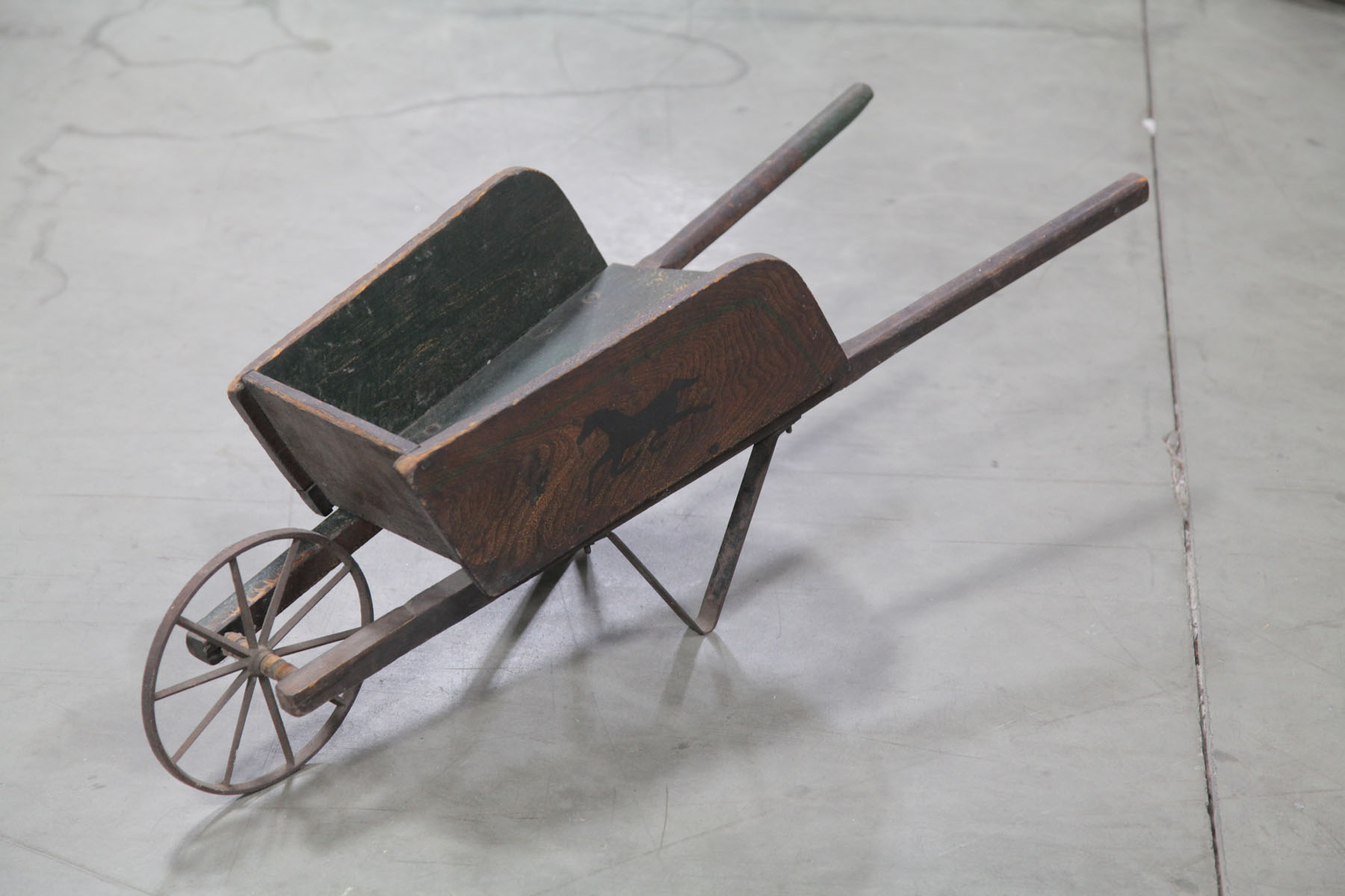 CHILD'S WHEEL BARROW.  American 