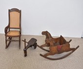 Childs wooden horse rocker 17.