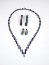 CHILEAN LAPIS & MALACHITE NECK