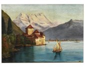 CHILLON CASTLE LAKE GENEVA ALP