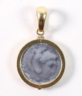 CHIMENTO 18K YG ANTIQUE COIN P