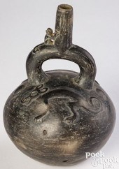 CHIMU BLACKWARE POTTERY BRIDGE