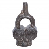 CHIMU BLACKWARE STIRRUP-SPOUTE