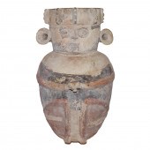 CHIMU PAINTED EARTHENWARE FIGU