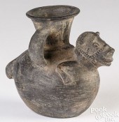 CHIMU POTTERY ANIMAL EFFIGY VE