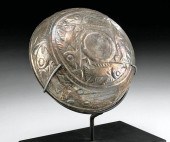 CHIMU SILVER LIBATION RATTLE B