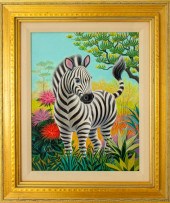 CHIN JUNGLE LANDSCAPE WITH ZEB